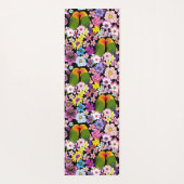 Tapis De Yoga Fleurs tropicales Inséparables (Dos)