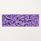Tapis de Yoga Fleurs Violettes (Devant (Horizontal))