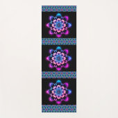 Tapis De Yoga Fleurs violettes (Devant)