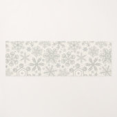 Tapis De Yoga Flocon de neige (Devant (Horizontal))