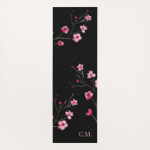 Tapis De Yoga Floraison d'aquarelle moderne de la floraison de c (Dos)