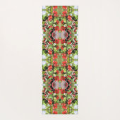 Tapis De Yoga Floraison rouge coing Abstraite (Dos)