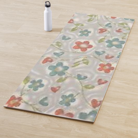 Tapis de Yoga Floral (En situation)
