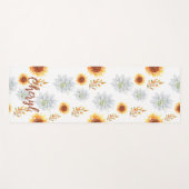 Tapis De Yoga Floral (Devant (Horizontal))