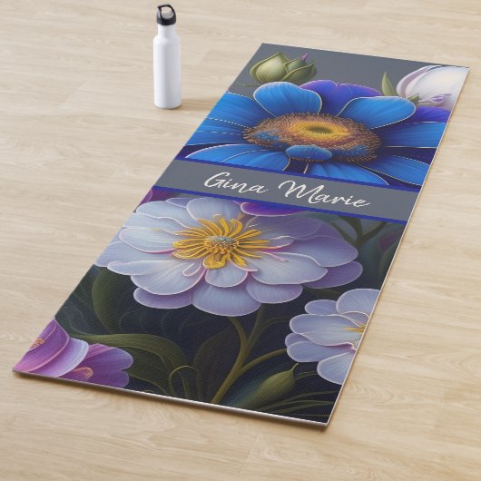 Tapis De Yoga Floral (En situation)