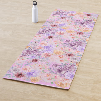 Tapis De Yoga Floral anglais Tea Garden Pastel