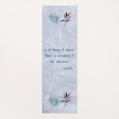Tapis De Yoga Floral Aristotle Nature Quote (Devant)