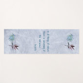 Tapis De Yoga Floral Aristotle Nature Quote (Devant (Horizontal))