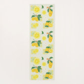 Tapis De Yoga Floral de citron (Dos)