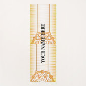 Tapis De Yoga Floral de Mandala naturel (Devant)