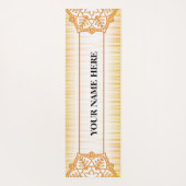 Tapis De Yoga Floral de Mandala naturel (Dos)