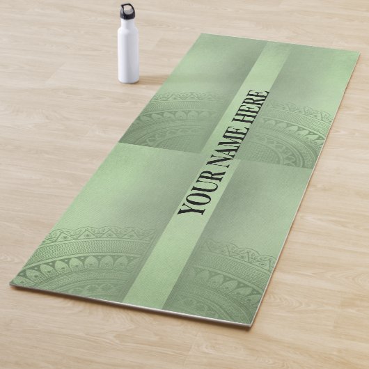 Tapis De Yoga Floral de Mandala naturel (En situation)