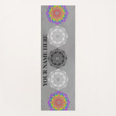 Tapis De Yoga Floral de Mandala naturel (Devant)