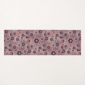 Tapis De Yoga Floral or rose (Devant (Horizontal))