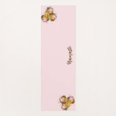 Tapis De Yoga Floral rose (Devant)