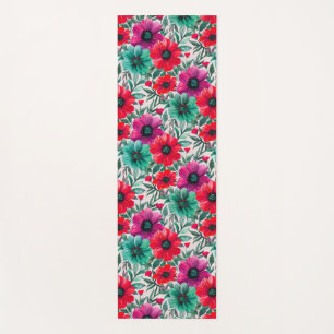 Tapis De Yoga Floral rustique mode rétro motif