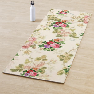 Tapis de yoga floraux