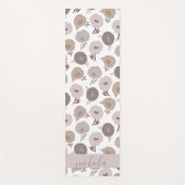 Tapis De Yoga Flore mignonne Violet gris (Devant)