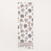 Tapis De Yoga Flore mignonne Violet gris (Dos)