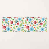 Tapis De Yoga Flore printanière (Devant (Horizontal))