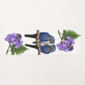 Tapis De Yoga Flores do Brasil jacaranda (Dos (Horizontal))