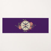Tapis De Yoga Flowers, Directions, Compass  (Devant (Horizontal))