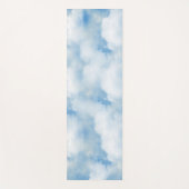 Tapis De Yoga Fluffy White Clouds (Devant)