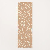 Tapis De Yoga Flux dans Tan et Crème (Devant)