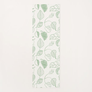 Tapis De Yoga Flux de Lightleaf Monochromatique Vert Feuillage B