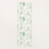 Tapis De Yoga Flux de Lightleaf Monochromatique Vert Feuillage B (Dos)