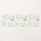 Tapis De Yoga Flux de Lightleaf Monochromatique Vert Feuillage B (Devant (Horizontal))