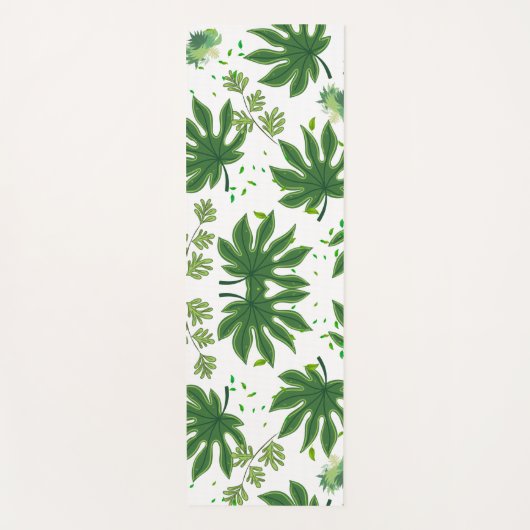 Tapis De Yoga Folhas Verdes (Devant)