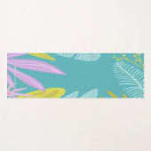 Tapis De Yoga Foliage tropical | Monogramme Yoga Mat (Devant (Horizontal))