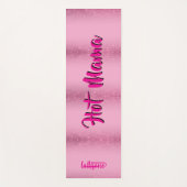 Tapis De Yoga Fond rose magique nom Personnalisé (Devant)