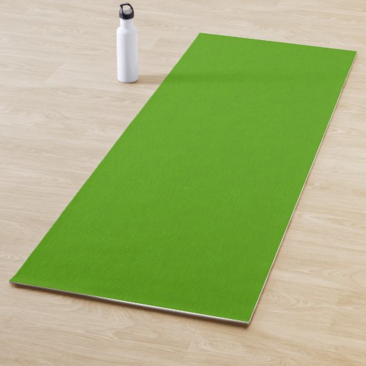 Tapis De Yoga Fond vert citron texturé calme et simple (En situation)