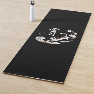 Tapis De Yoga Football artistique japonais pour chats amateurs d
