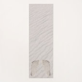 Tapis De Yoga Footprints in Beach Sand (Devant)