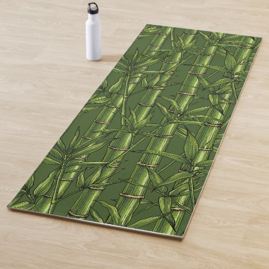 Tapis De Yoga Forêt de bambou en vert (En situation)