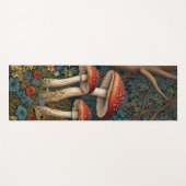 Tapis De Yoga Forêt de champignons rétro (Devant (Horizontal))