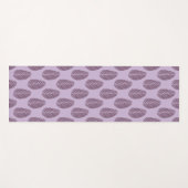 Tapis De Yoga Forêt Écho Lavande Brumeuse Plumâtre (Devant (Horizontal))