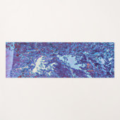 Tapis De Yoga Forêt hivernale enneigée avec ciel Vue (Devant (Horizontal))