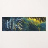 Tapis De Yoga Forêt naturelle YOGA Texte caché Reiki Citations p (Devant (Horizontal))