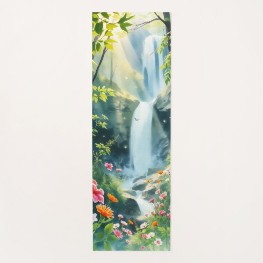 Tapis De Yoga forêt printanière (Devant)