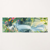 Tapis De Yoga forêt printanière (Devant (Horizontal))