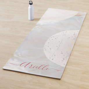 Tapis De Yoga Formes Abstraites d'aquarelle Yoga Mat Ethérée
