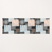 Tapis De Yoga Formes et bandes géométriques (Devant (Horizontal))