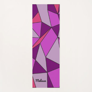 Tapis De Yoga Formes et couleurs amusantes