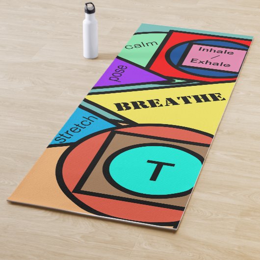 Tapis De Yoga Formes géométriques de monogramme (En situation)