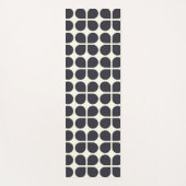 Tapis De Yoga Formes géométriques moyennes en noir et blanc (Devant)