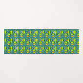 Tapis De Yoga Formes rétro (Devant (Horizontal))